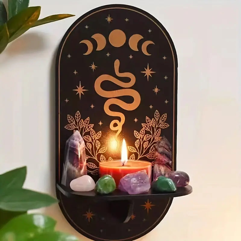 Crystal & Candle Wall Holder