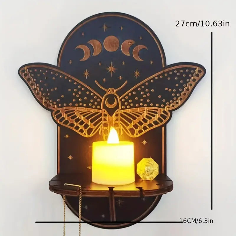 Crystal & Candle Wall Holder