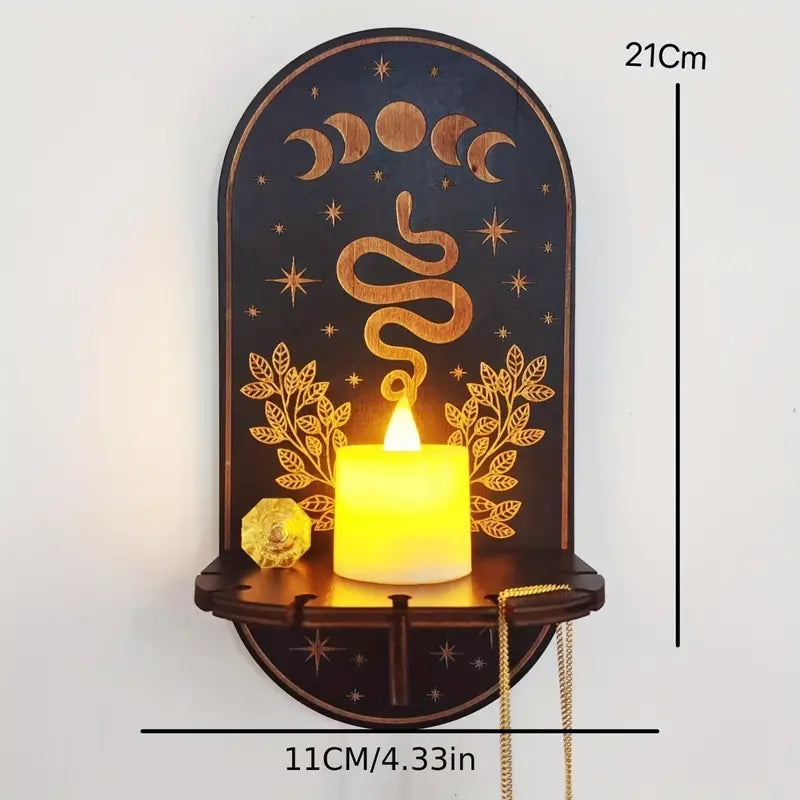 Crystal & Candle Wall Holder
