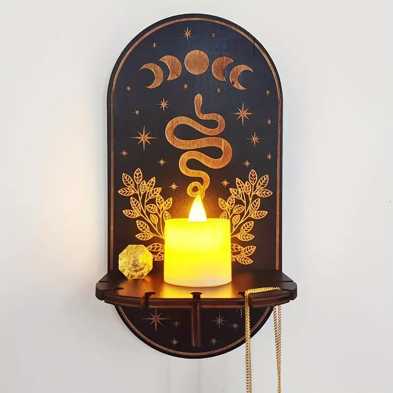 Crystal & Candle Wall Holder